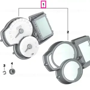 Instrument cluster KM/H HIGH - BMW Motorrad Cumpără online
