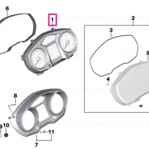 Instrument cluster KM/H - BMW Motorrad Cel mai vândut