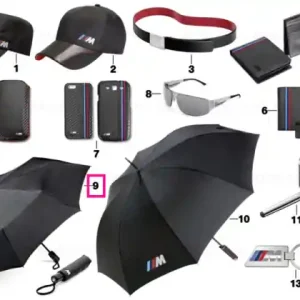 BMW M umbrella BLACK ONE SIZE Doar azi