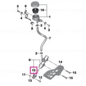 Push rod, brake master cylinder - BMW Motorrad Preț promoțional