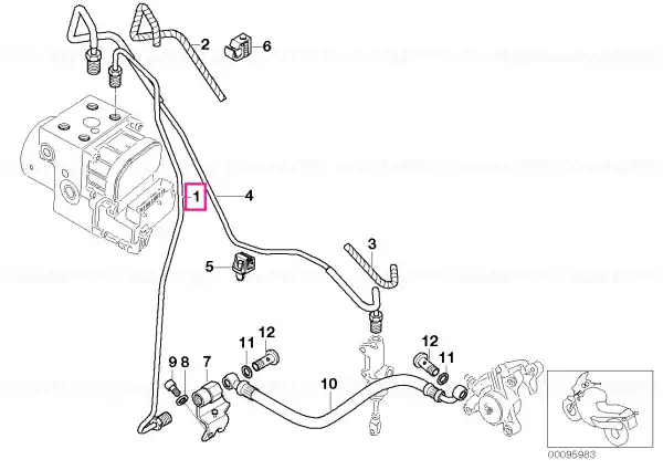 Reduceri Tub frână ieșire spate - BMW Motorrad