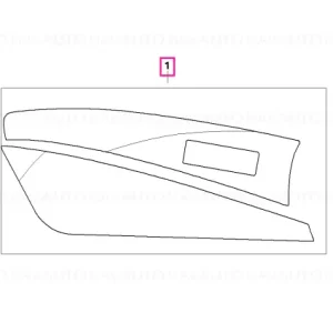 Disponibil imediat Design sticker, case, left - BMW Motorrad
