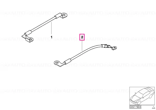 Ofertă specială Earth strap, hinge/trunk lid, right - BMW