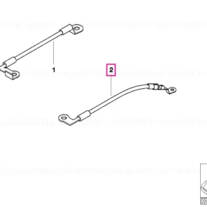 Disponibil imediat Earth strap, hinge/trunk lid, left - BMW