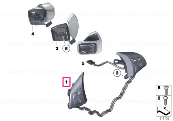 Preferatul clienților Întrerupător multifunction volan - BMW