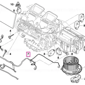 Cel mai vândut Wiring set, heater/air conditioning VALEO - BMW