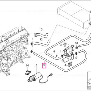 Furtun pentru inlet motor și supapă apă - BMW Ultima șansă