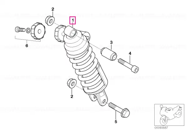 Plată sigură Arc sport suspensie spate - BMW Motorrad