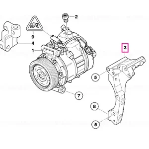 Carrier, air-conditioner compressor - BMW Transport gratuit