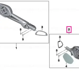 Mirror, antenna, right - BMW Motorrad Preferatul clienților