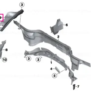 Etanșare capac compartiment motor dreapta - BMW - Mini Transport gratuit
