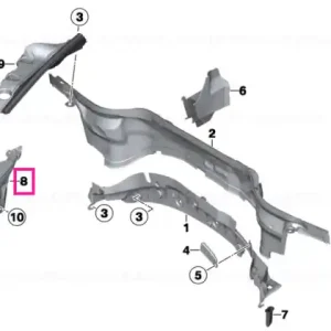 Bulkhead, front right - BMW - Mini Ieftin