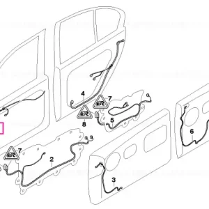 Disponibil imediat Door wiring harness, front - BMW