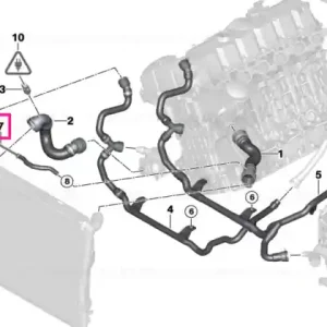 Venting line radiator top - BMW Premium