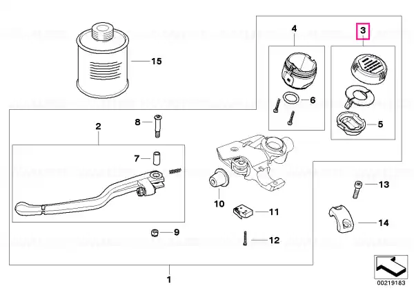 Ofertă de sezon Set capace rezervor expansiune ambreiaj - BMW Motorrad