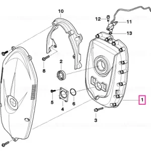 Capac carcasa viteze argintiu - BMW Motorrad Reducere specială