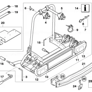 Retur gratuit Rear carrier ECE F. MINI R60 - BMW - Mini