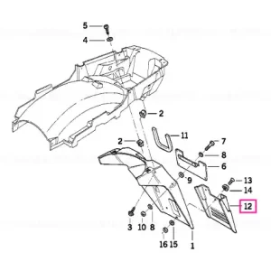 Disponibil imediat Mudguard rear - BMW Motorrad
