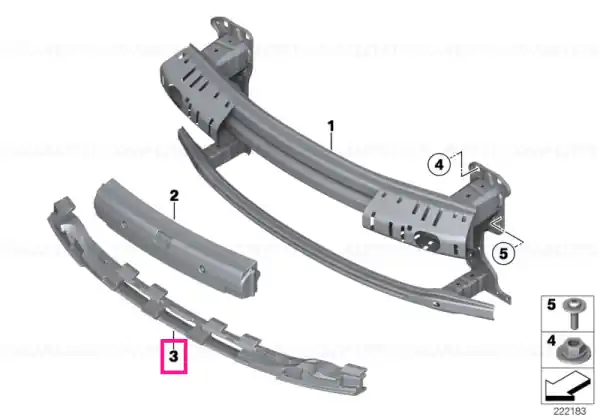 Impact absorber, bottom - BMW - Mini Lichidare de stoc