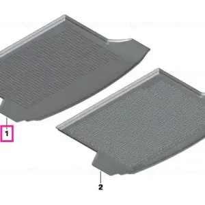 Fitted luggage compartment mat USA - BEIGE - BMW Ieftin
