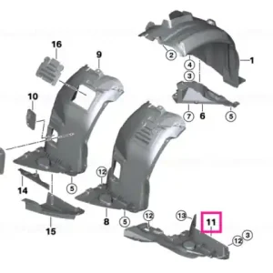 Tapiterie inferioara stanga -M- - BMW Reducere specială