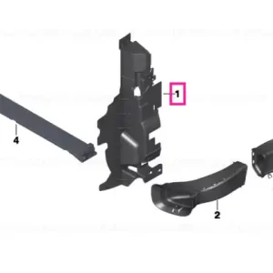 Air duct, left - BMW - Mini Reducere extra