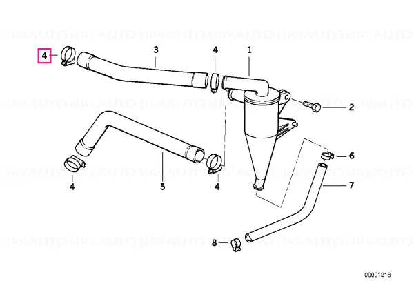 Cumpără online Colier furtun D=24MM - BMW
