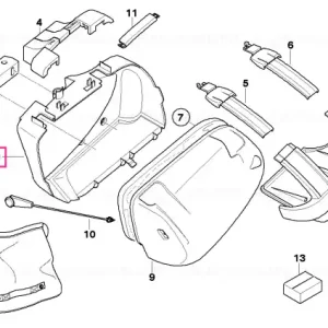 Retur gratuit Case bottom, left - BMW Motorrad