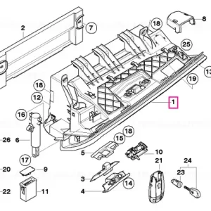 Discount Glove box GRAU - BMW