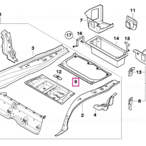 Cumpărături sigure Trunk floor frame - BMW