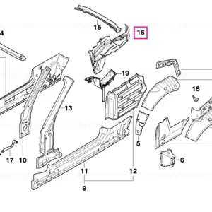 Expediere rapidă Folding top compartment, right - BMW