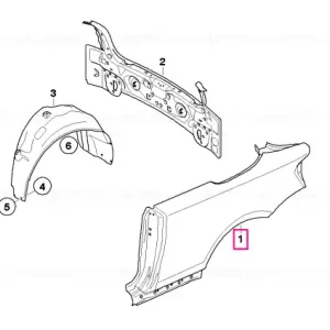 Preț redus Right rear side panel - BMW