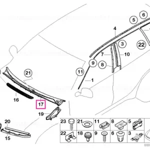 Chilipir Capac parbriz - BMW