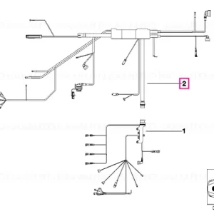 wiring harness, engine ignition module - BMW Comandă acum