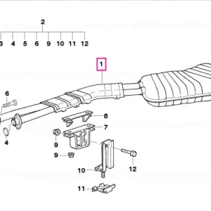 Rear silencer - BMW Cel mai vândut