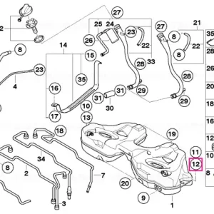 Plată securizată Rubber grommet, slot - BMW