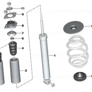 Premium Auxiliary shock absorber, rear - BMW
