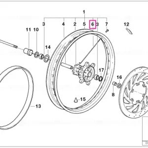 Spoke front left L=250MM DAKAR - BMW Motorrad Preferatul clienților