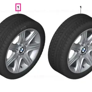 Roată completă de iarnă - Star Spoke 377 cu anvelopa Bridgestone Blizzak LM-32 - 205/55R16 91H - BMW Seria 1/2 F20/F21/F22/F23 Mai ieftin
