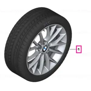 Roată completă de iarnă - Y-Spoke 380 cu anvelopa Continental Winter Contact TS830P SSR - 205/50R17 89H - BMW Seria 1/2 F20/F21/F22/F23 Plată securizată