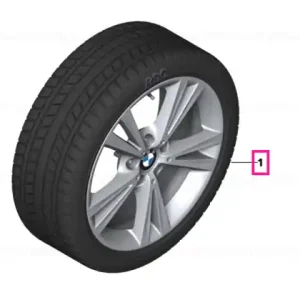 Roată completă de iarnă - Double Spoke 385 cu anvelopa Pirelli W240 Sottozero S2 r-f - 225/40R18 92V XL - BMW Seria 1/2 F20/F21/F22/F23 Disponibil imediat