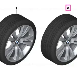 Roată completă de iarnă - Double Spoke 309 cu anvelopa Pirelli W240 Sottozero S2 r-f - 275/40R19 105V XL - BMW X3/X4 F25/F26 - punte spate Reducere specială