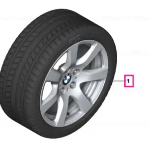 Preț promoțional Complete alloy wheel winter 245/55R17 102H - BMW