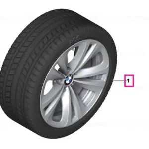 Mai ieftin Complete alloy wheel winter 245/50R18 100H - BMW
