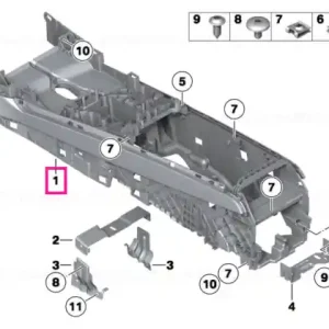 Discount Suport panouri consolă OYSTER - BMW