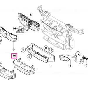 Mai ieftin Air duct, bottom - BMW