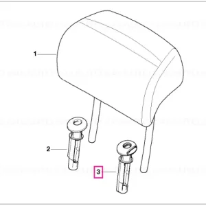Guide, headrest, lockable CREAMBEIGE - BMW Ieftin