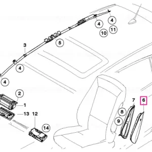 Preferatul clienților Side airbag, front left seat - BMW