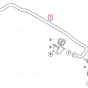Stabilizer, rear D=21MM - BMW Ultima șansă