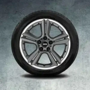 Livrare expres Janta aliaj usor - 5 Star Double Spoke R127 - Gri (Anthracite Grey) - 7,5Jx18 ET:52 - Mini Countryman R60, Paceman R61